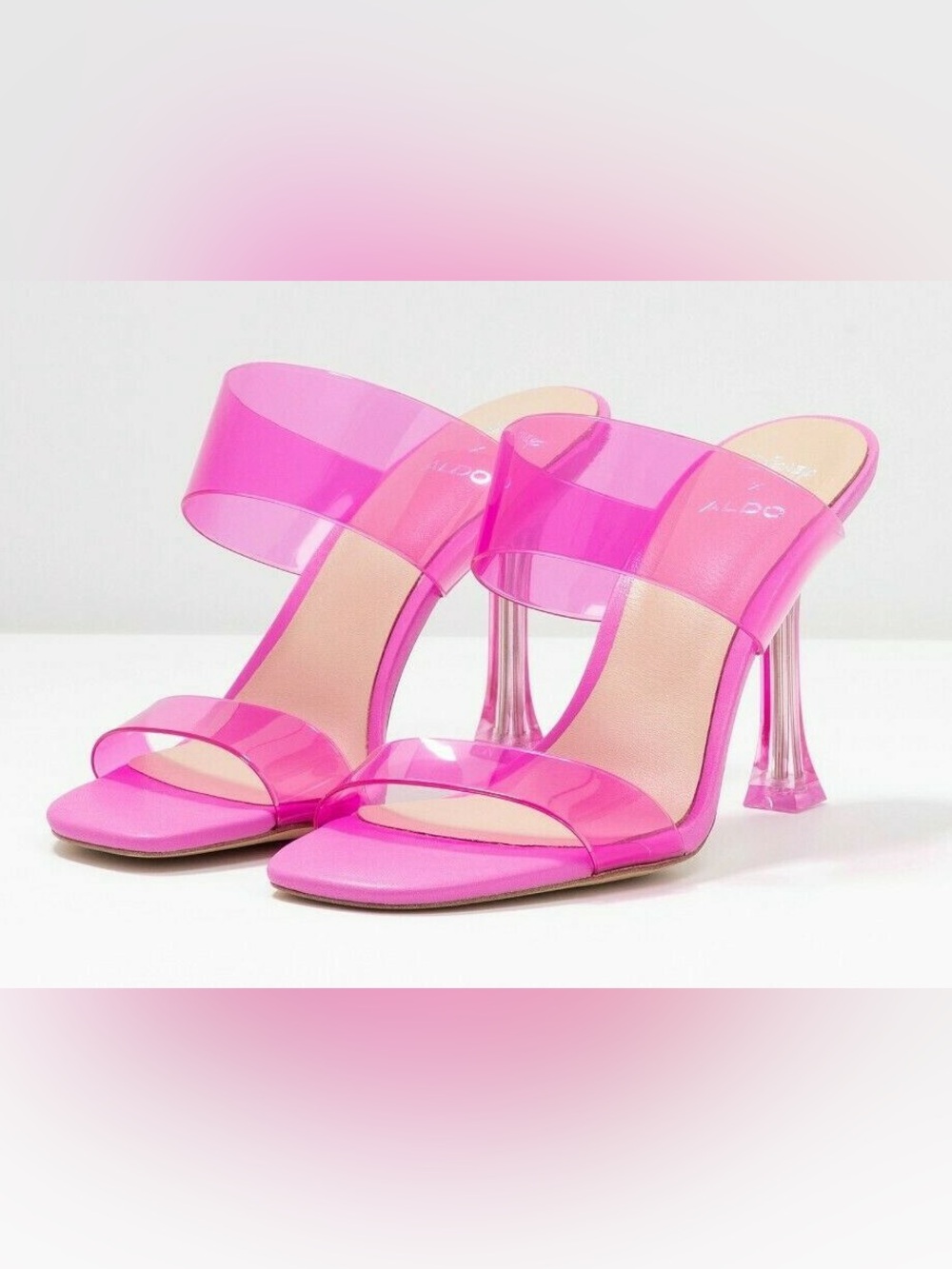 Like NEW Disney x Aldo Cinderella Pink Heel Mules